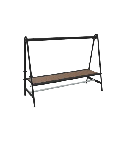 [AMA018-1] AMAi (Hellwood 100% PEFC - Thermisch behandeld, Black (RAL9005), Zonder verlichting)