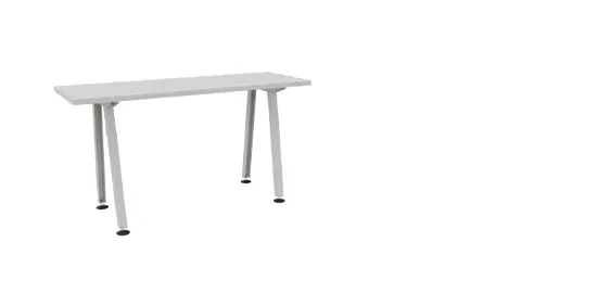 [MAO091] Table Marina (standard & haute) (Table haute Marina, 5 profils W : 72 cm, Off White, 4 personnes, 195 cm)