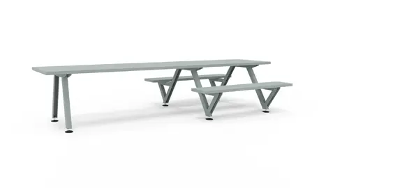 [MAO003] Marina Combo (5 Profile W : 72 cm, Off White, 10 Personen, 360 cm - L. Bank 165 cm)